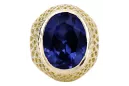 Sapphire 14K Yellow gold Ring Vintage vrc089y